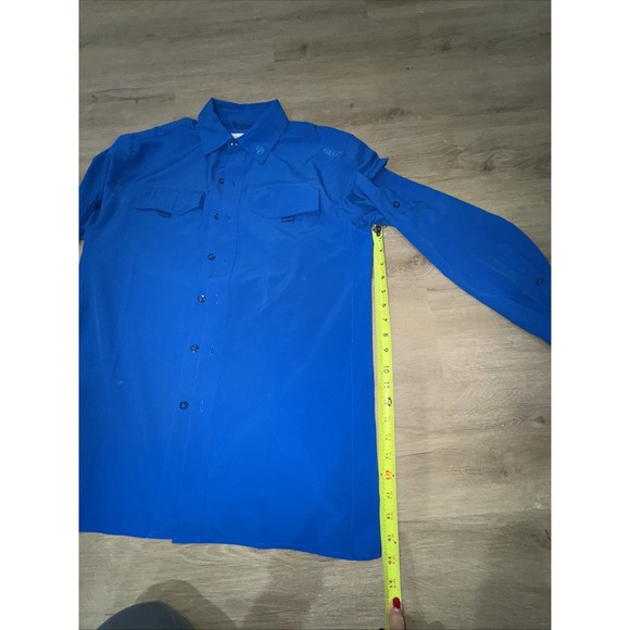 Gillz Long Sleeve Performance Fishing Shirt – Blue – Men's - Picture 5 of 8
